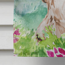 Load image into Gallery viewer, Mountian Flowers Chocolate Parti Cocker Spaniel Flag Canvas House Size CK1987CHF
