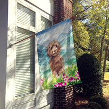 Load image into Gallery viewer, Mountian Flowers Labradoodle Flag Canvas House Size CK1988CHF