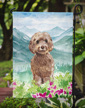 Load image into Gallery viewer, Mountian Flowers Labradoodle Garden Flag - Outdoor Decorative Yard Flag CK1988GF