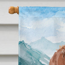 Load image into Gallery viewer, Mountian Flowers Brittany Spaniel Flag Canvas House Size CK1989CHF