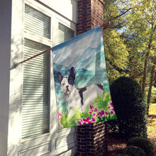 Load image into Gallery viewer, Mountian Flowers French Bulldog Flag Canvas House Size CK1991CHF