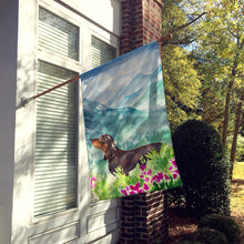 Load image into Gallery viewer, Mountian Flowers Dachshund Flag Canvas House Size CK1993CHF