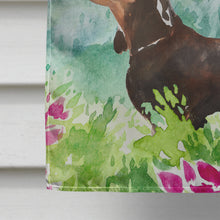 Load image into Gallery viewer, Mountian Flowers Dachshund Flag Canvas House Size CK1993CHF
