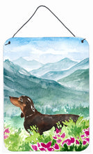 Load image into Gallery viewer, Mountian Flowers Dachshund Wall or Door Hanging Prints CK1993DS1216