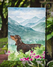 Load image into Gallery viewer, Mountian Flowers Dachshund Garden Flag - Outdoor Decorative Yard Flag CK1993GF