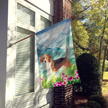Load image into Gallery viewer, Mountian Flowers Beagle Flag Canvas House Size CK1994CHF