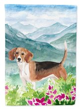 Load image into Gallery viewer, Mountian Flowers Beagle Flag Canvas House Size CK1994CHF