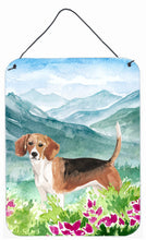Load image into Gallery viewer, Mountian Flowers Beagle Wall or Door Hanging Prints CK1994DS1216