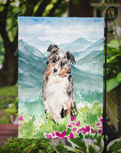 Load image into Gallery viewer, Mountian Flowers Australian Shepherd Garden Flag - Outdoor Decorative Yard Flag CK1995GF
