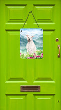 Load image into Gallery viewer, Mountian Flowers White Staffie Bull Terrier Wall or Door Hanging Prints CK1996DS1216