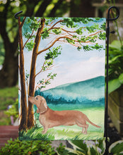 Load image into Gallery viewer, Under the Tree Red Dachshund Garden Flag - Outdoor Decorative Yard Flag CK2002GF