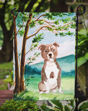 Load image into Gallery viewer, Under the Tree Red Staffie Garden Flag - Outdoor Decorative Yard Flag CK2003GF