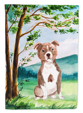 Load image into Gallery viewer, Under the Tree Red Staffie Garden Flag - Outdoor Decorative Yard Flag CK2003GF
