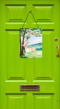 Load image into Gallery viewer, Under the Tree Yellow Labrador Wall or Door Hanging Prints CK2008DS1216