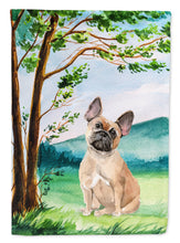 Load image into Gallery viewer, Under the Tree Fawn French Bulldog Flag Canvas House Size CK2013CHF