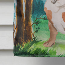 Load image into Gallery viewer, Under the Tree English Bulldog Flag Canvas House Size CK2014CHF