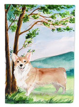 Load image into Gallery viewer, Under the Tree Corgi Flag Canvas House Size CK2016CHF