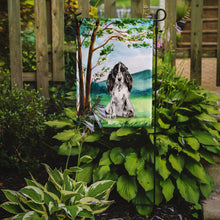 Load image into Gallery viewer, Under the Tree Black Parti Cocker Spaniel Garden Flag - Outdoor Decorative Yard Flag CK2017GF