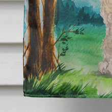 Load image into Gallery viewer, Under the Tree Goldendoodle Flag Canvas House Size CK2019CHF