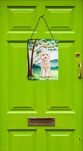 Load image into Gallery viewer, Under the Tree Goldendoodle Wall or Door Hanging Prints CK2019DS1216