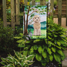 Load image into Gallery viewer, Under the Tree Goldendoodle Garden Flag - Outdoor Decorative Yard Flag CK2019GF