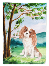 Load image into Gallery viewer, Under the Tree Blenheim Cavalier Spaniel Garden Flag - Outdoor Decorative Yard Flag CK2020GF