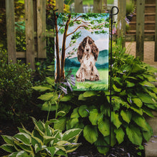 Load image into Gallery viewer, Under the Tree Chocolate Parti Cocker Spaniel Garden Flag - Outdoor Decorative Yard Flag CK2022GF