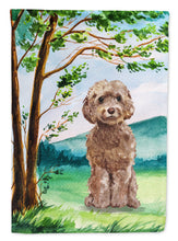 Load image into Gallery viewer, Under the Tree Labradoodle Flag Canvas House Size CK2023CHF
