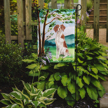 Load image into Gallery viewer, Under the Tree Brittany Spaniel Garden Flag - Outdoor Decorative Yard Flag CK2024GF