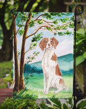 Load image into Gallery viewer, Under the Tree Brittany Spaniel Garden Flag - Outdoor Decorative Yard Flag CK2024GF