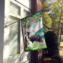Load image into Gallery viewer, Under the Tree Border Collie Flag Canvas House Size CK2025CHF