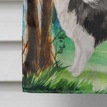 Load image into Gallery viewer, Under the Tree Border Collie Flag Canvas House Size CK2025CHF