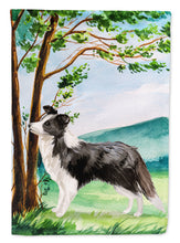 Load image into Gallery viewer, Under the Tree Border Collie Flag Canvas House Size CK2025CHF