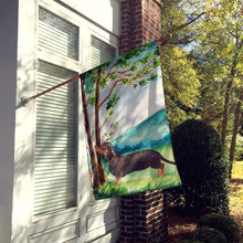 Load image into Gallery viewer, Under the Tree Dachshund Flag Canvas House Size CK2028CHF