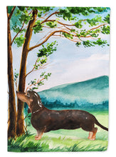 Load image into Gallery viewer, Under the Tree Dachshund Flag Canvas House Size CK2028CHF