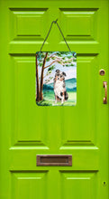 Load image into Gallery viewer, Under the Tree Australian Shepherd Wall or Door Hanging Prints CK2030DS1216