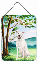 Load image into Gallery viewer, Under the Tree White Staffie Bull Terrier Wall or Door Hanging Prints CK2031DS1216