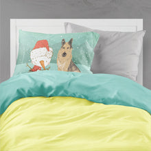 Load image into Gallery viewer, German Shepherd and Snowman Christmas  Standard Pillowcase – Artistic Decorative Front, White Back CK2033PILLOWCASE