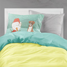 Load image into Gallery viewer, Fawn Boxer and Snowman Christmas  Standard Pillowcase – Artistic Decorative Front, White Back CK2036PILLOWCASE