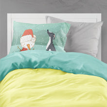 Load image into Gallery viewer, Black Greyhound Snowman Christmas  Standard Pillowcase – Artistic Decorative Front, White Back CK2044PILLOWCASE