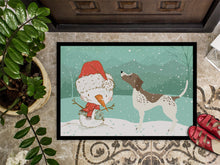 Load image into Gallery viewer, German Shorthair Snowman Christmas Doormat - 24x36 Decorative Floor Mat – Indoor/Outdoor Rug with Artistic Flair CK2045JMAT