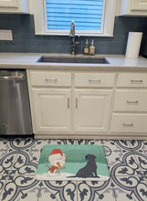 Load image into Gallery viewer, Black Labrador Snowman Christmas Machine Washable Memory Foam Mat CK2047RUG
