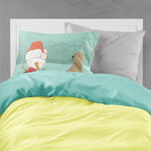 Load image into Gallery viewer, Chocolate Labrador Snowman Christmas  Standard Pillowcase – Artistic Decorative Front, White Back CK2048PILLOWCASE
