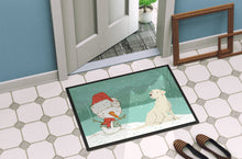Load image into Gallery viewer, Yellow Labrador Snowman Christmas Doormat - 18x27 Decorative Floor Mat – Indoor/Outdoor Rug with Artistic Flair CK2049MAT