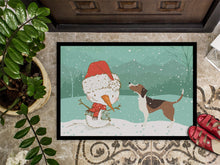 Load image into Gallery viewer, Beagle Snowman Christmas Doormat - 18x27 Decorative Floor Mat – Indoor/Outdoor Rug with Artistic Flair CK2052MAT