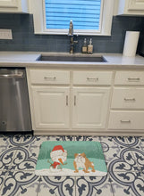 Load image into Gallery viewer, English Bulldog Snowman Christmas Machine Washable Memory Foam Mat CK2053RUG