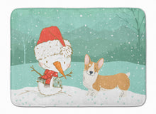 Load image into Gallery viewer, Pembroke Corgi Snowman Christmas Machine Washable Memory Foam Mat CK2060RUG