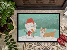Load image into Gallery viewer, Cardigan Corgi Snowman Christmas Doormat - 18x27 Decorative Floor Mat – Indoor/Outdoor Rug with Artistic Flair CK2063MAT