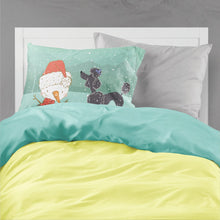 Load image into Gallery viewer, Black Poodle Snowman Christmas  Standard Pillowcase – Artistic Decorative Front, White Back CK2064PILLOWCASE
