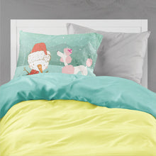 Load image into Gallery viewer, Pink Poodle Snowman Christmas  Standard Pillowcase – Artistic Decorative Front, White Back CK2066PILLOWCASE